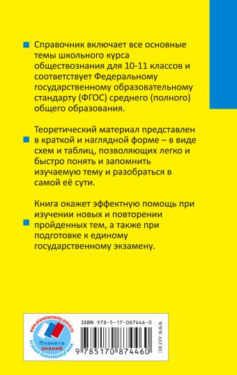 Обществознание В Таблицах И Схемах. 10-11 Классы» Баранов Петр.