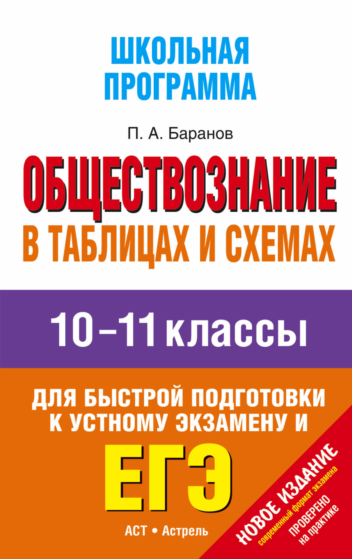 Баранов Петр Анатольевич Обществознание в таблицах и схемах. 10-11 классы - страница 0