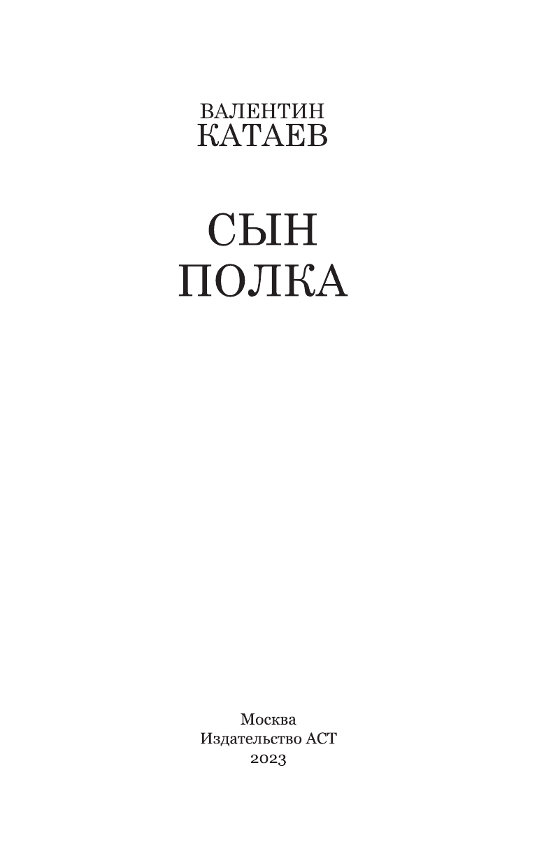 Катаев Валентин Петрович Сын полка - страница 4