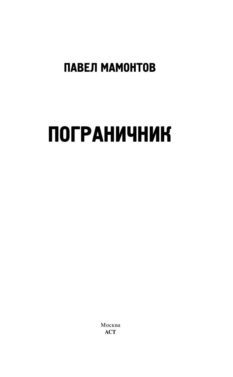 Мамонтов Павел Александрович Пограничник - страница 2