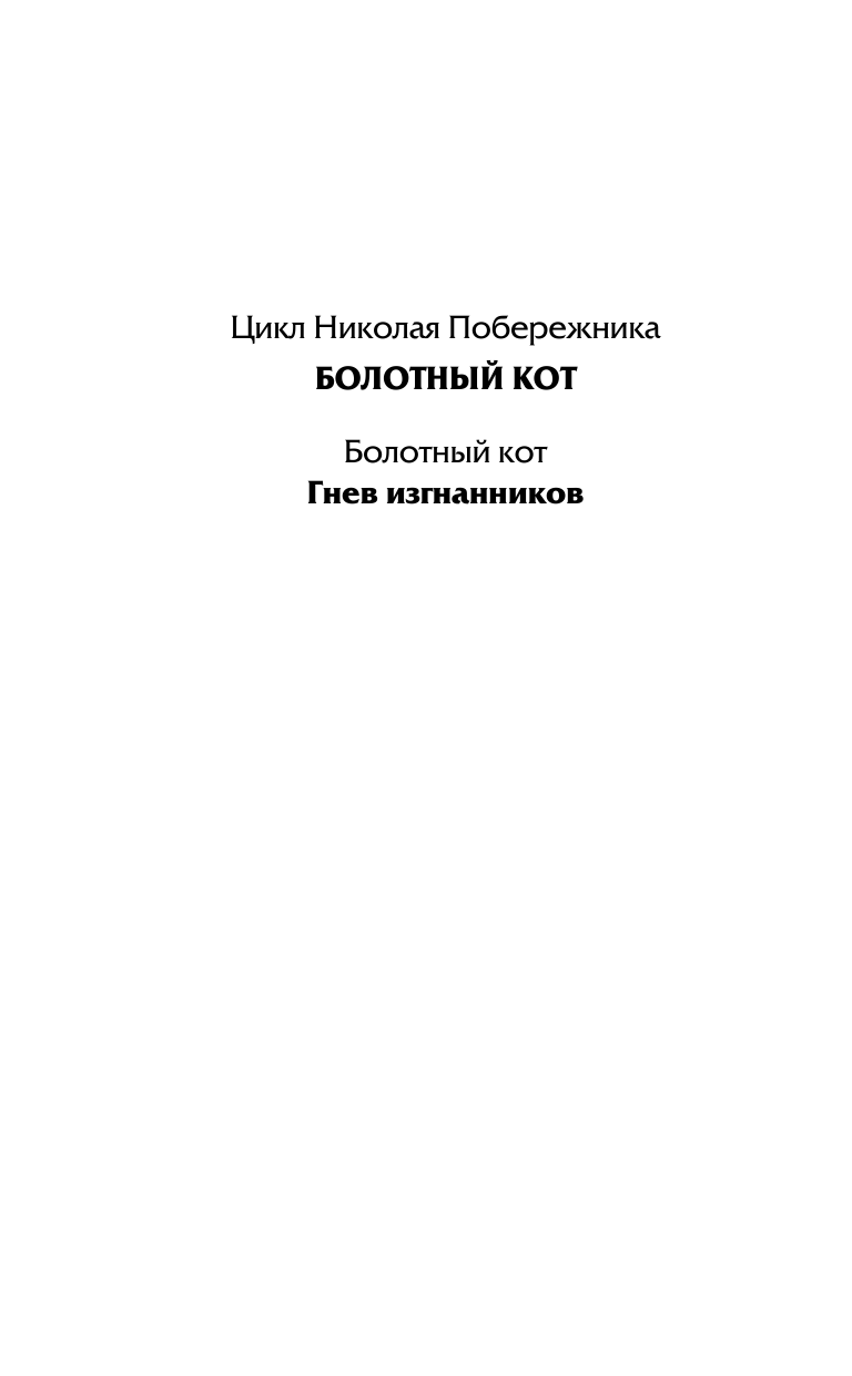 Побережник Николай  Гнев изгнанников - страница 3