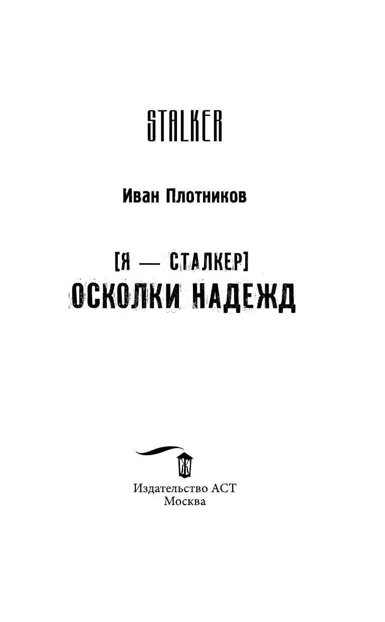 Плотников Иван  Я - сталкер. Осколки надежд - страница 4