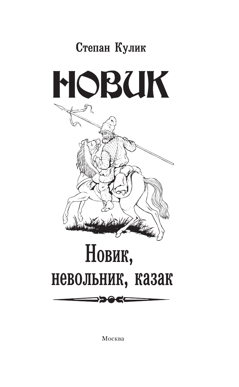 Кулик Степан  Новик, невольник, казак - страница 4