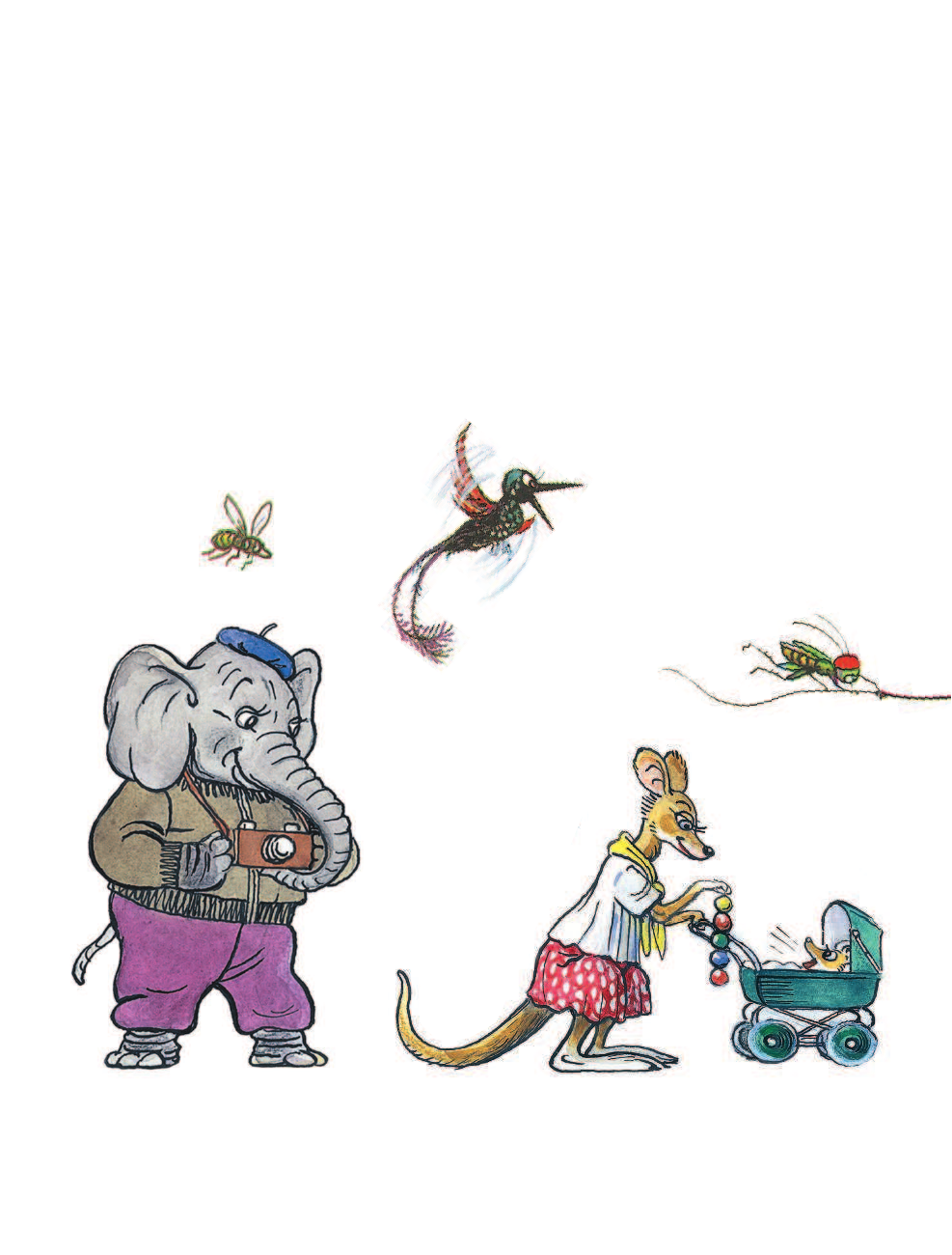 Пляцковский Михаил Спартакович, Сутеев Владимир Григорьевич Дневник кузнечика Кузи. Сказки М. Пляцковского в рисунках В. Сутеева - страница 3