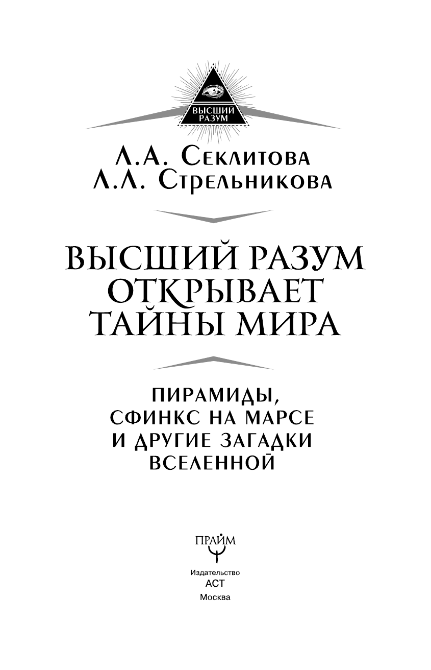 Стрельникова Людмила Леоновна Высший Разум открывает тайны мира. Пирамиды, сфинкс на Марсе и другие загадки Вселенной - страница 4