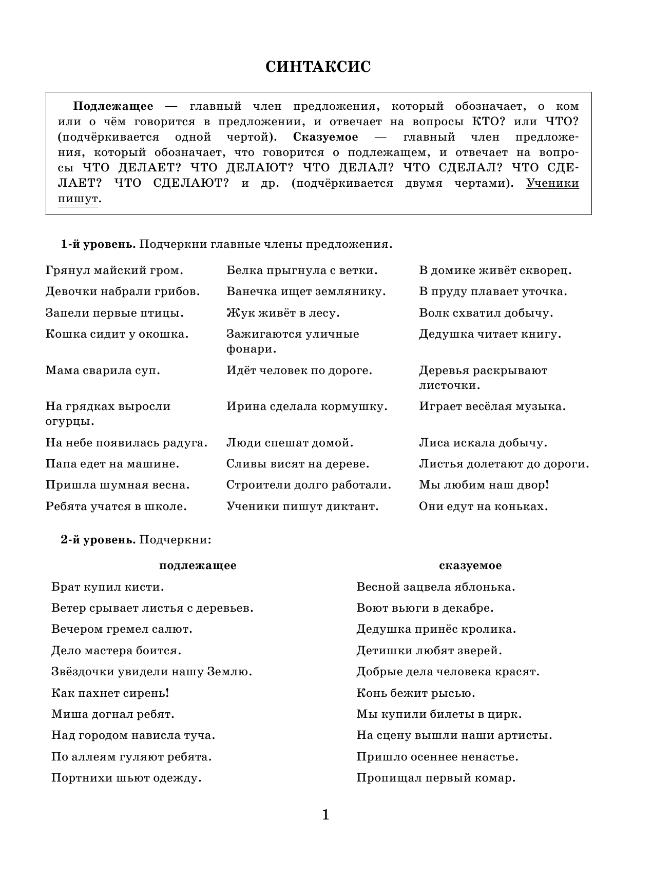 Русский язык. Самые нужные правила и упражнения. 2 класс