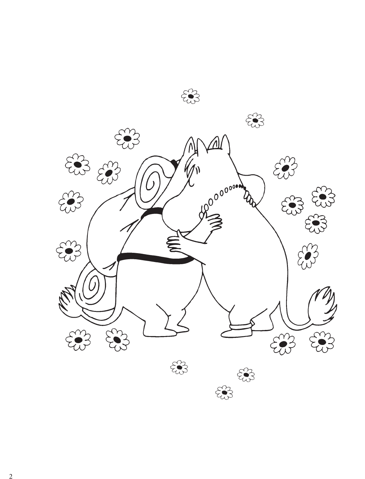  Раскрась муми-троллей. Друзья - страница 3