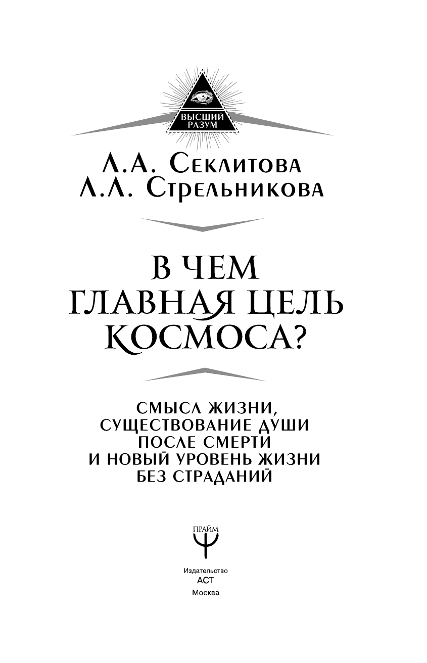 Стрельникова Людмила Леоновна В чем главная цель Космоса? Смысл жизни, существование души после смерти и новый уровень жизни без страданий - страница 4