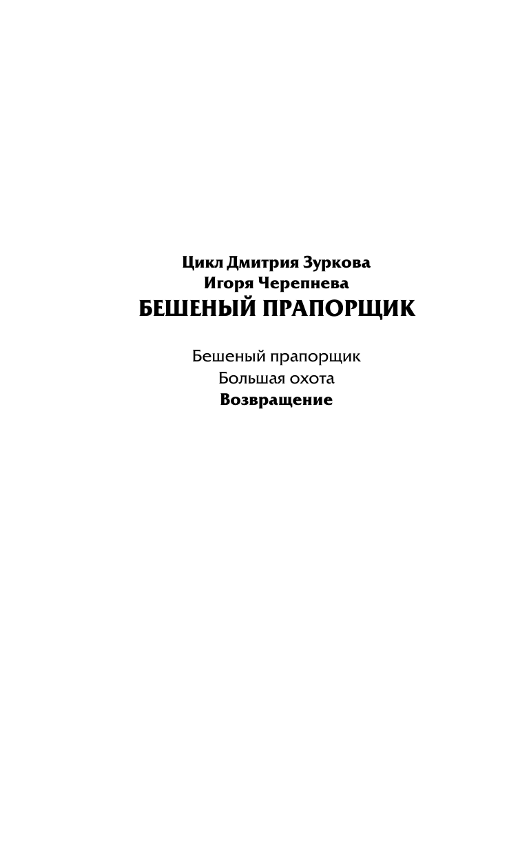 Зурков Дмитрий Аркадьевич, Черепнев Игорь Аркадьевич Возвращение - страница 3