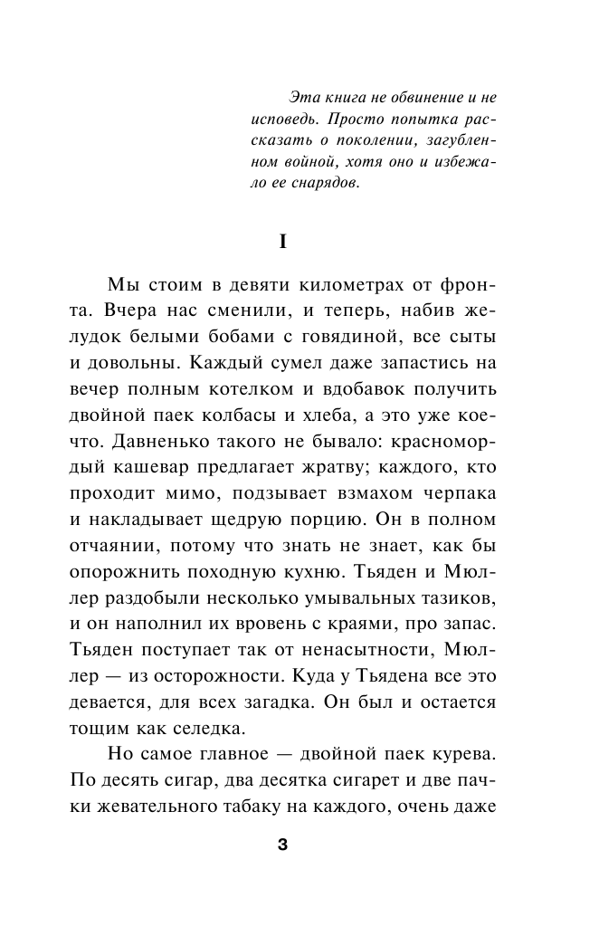 Ремарк Эрих Мария На Западном фронте без перемен - страница 4