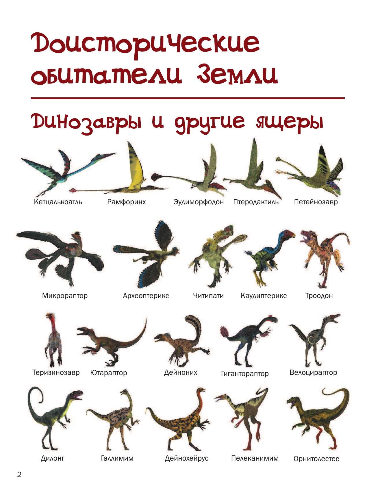  3000 картинок. Динозавры и Животные, которые можно рассматривать целый год - страница 1