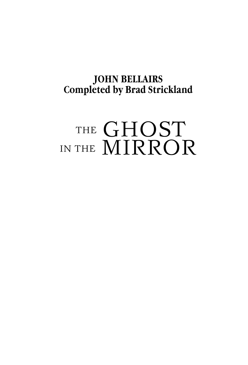 Беллэрс Джон, Стрикланд Брэд Призрак в зеркале - страница 3