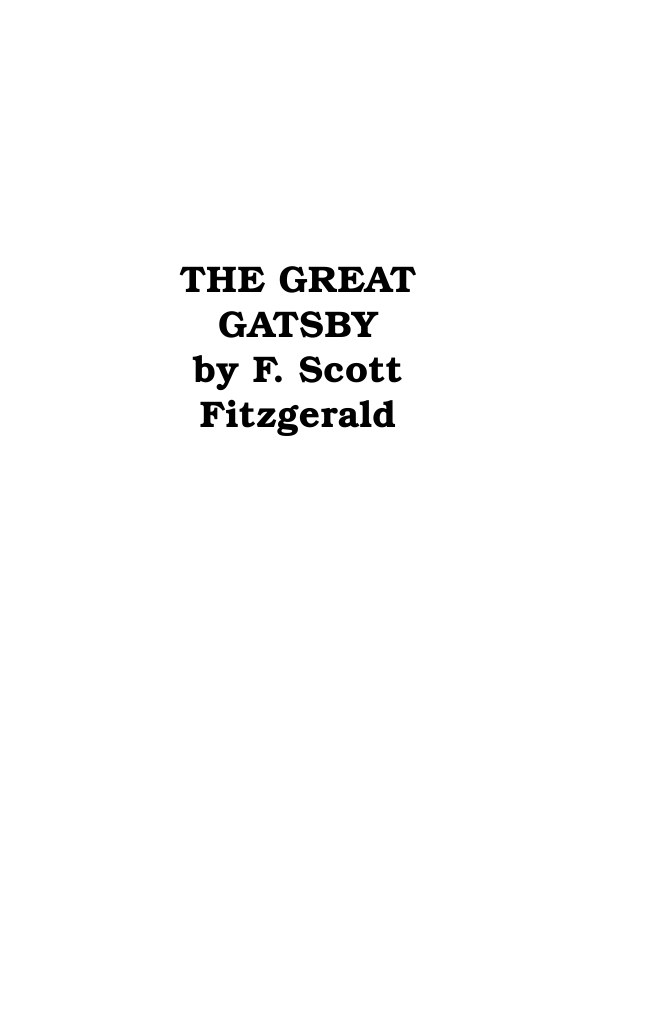Фицджеральд Фрэнсис Скотт Великий Гэтсби. Upper-Intermediate - страница 4
