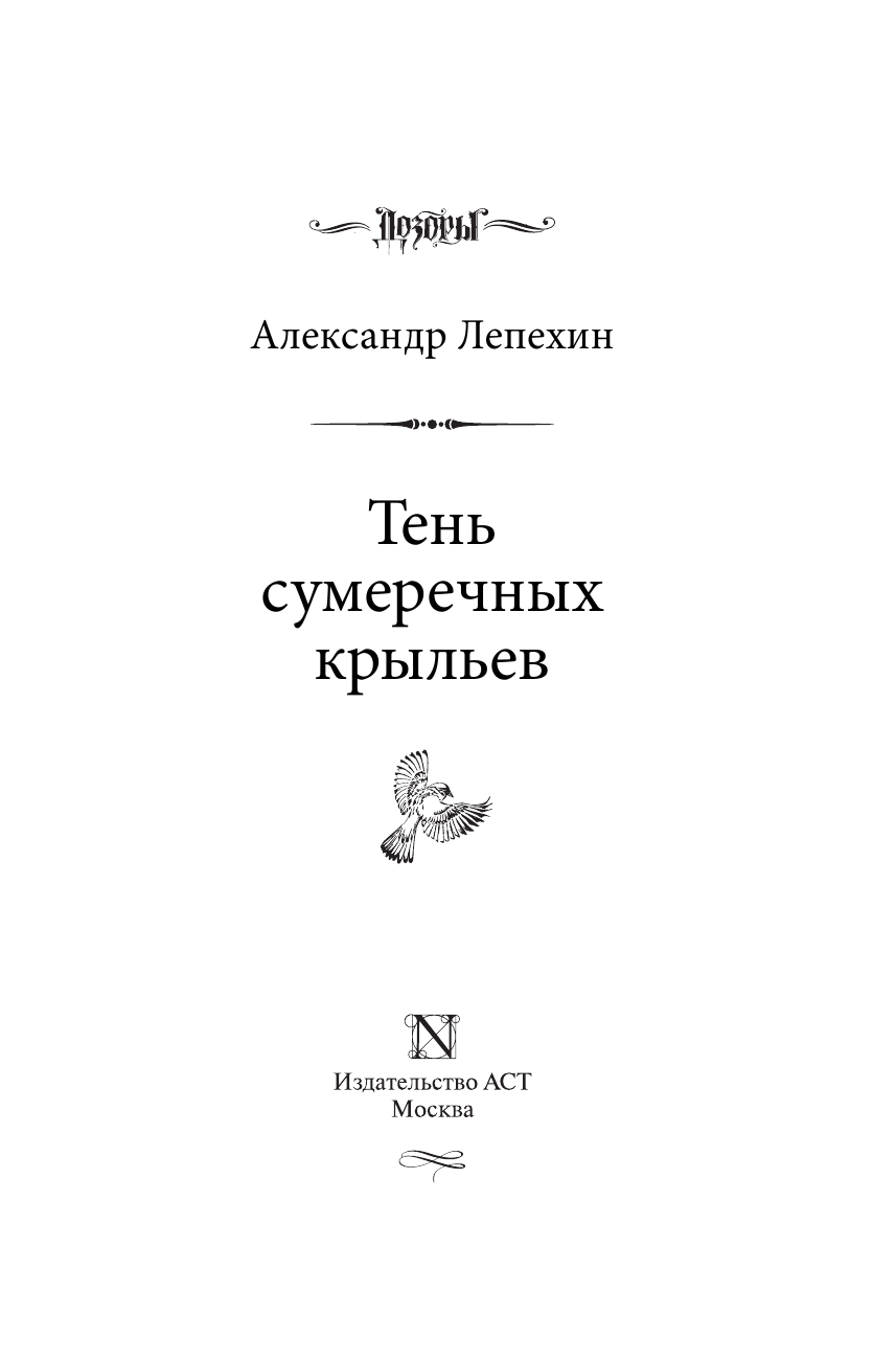 Лепехин Александр Иннокентьевич Тень сумеречных крыльев - страница 4