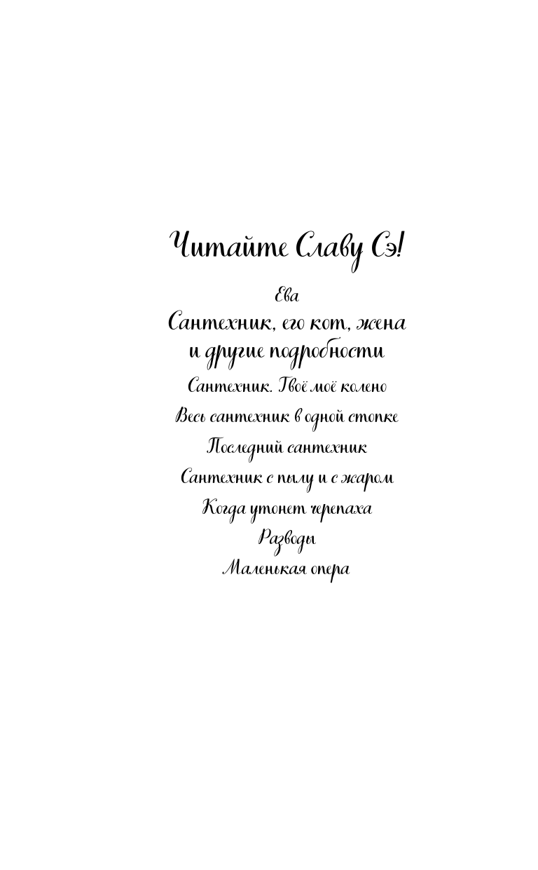 Слава Сэ  Сантехник, его кот, жена и другие подробности - страница 3