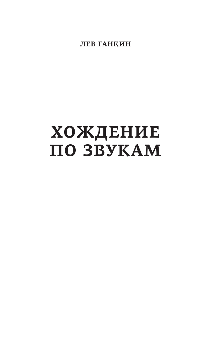 Ганкин Лев Александрович Хождение по звукам - страница 2
