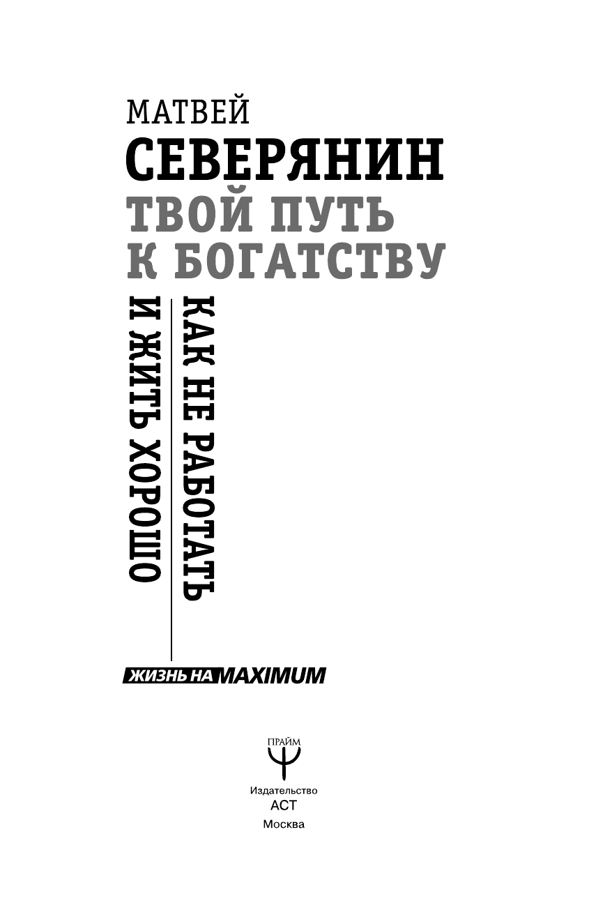 Северянин Матвей  Твой путь к богатству. Как не работать и жить хорошо - страница 2