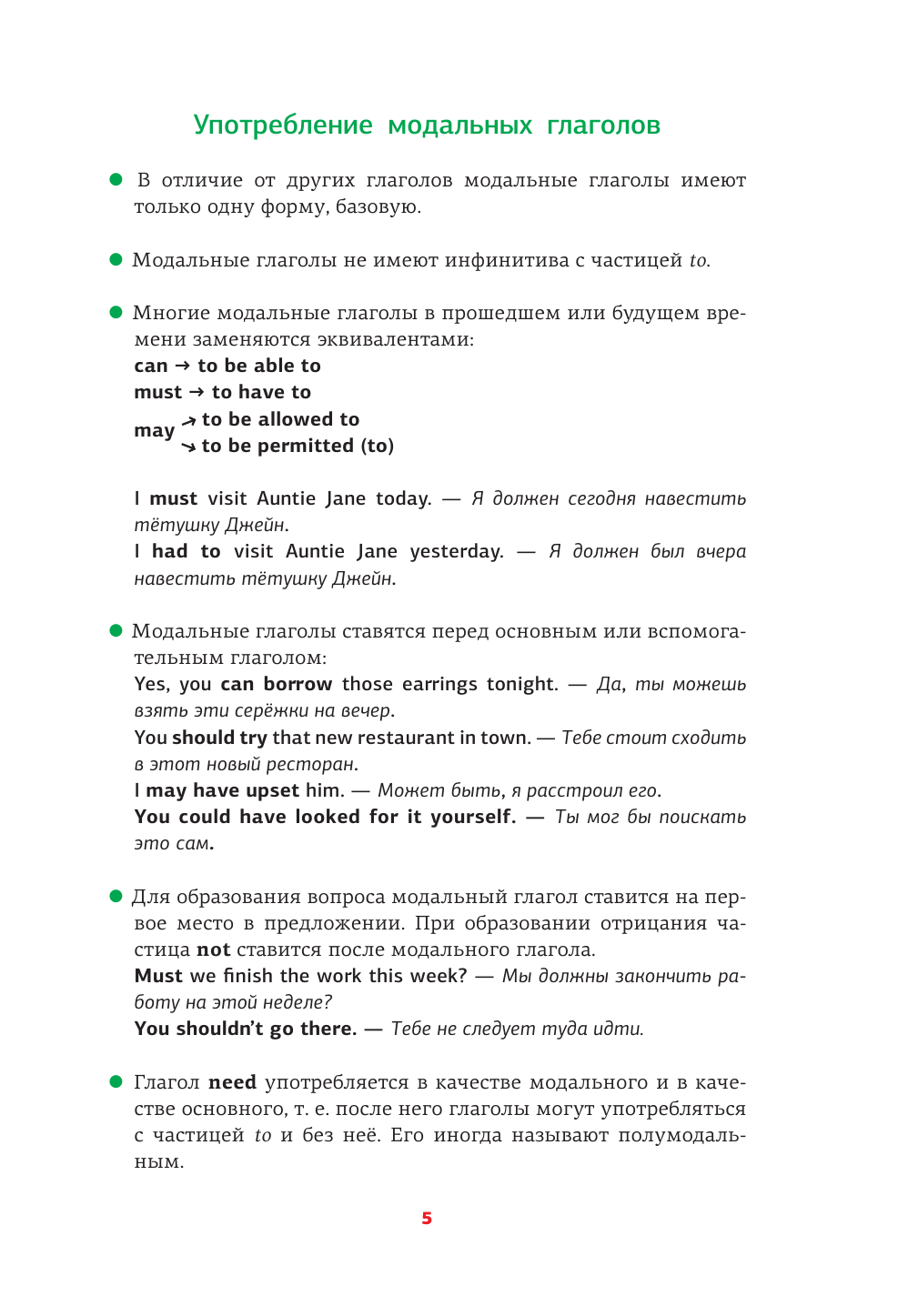 Гунин Алексей Викторович Английский язык. Модальные глаголы - страница 4