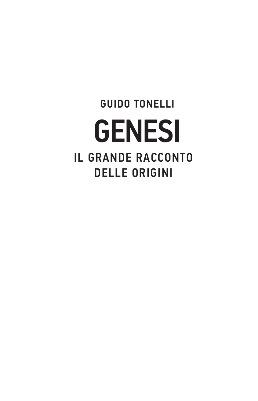 Тонелли Гвидо Генезис - страница 3