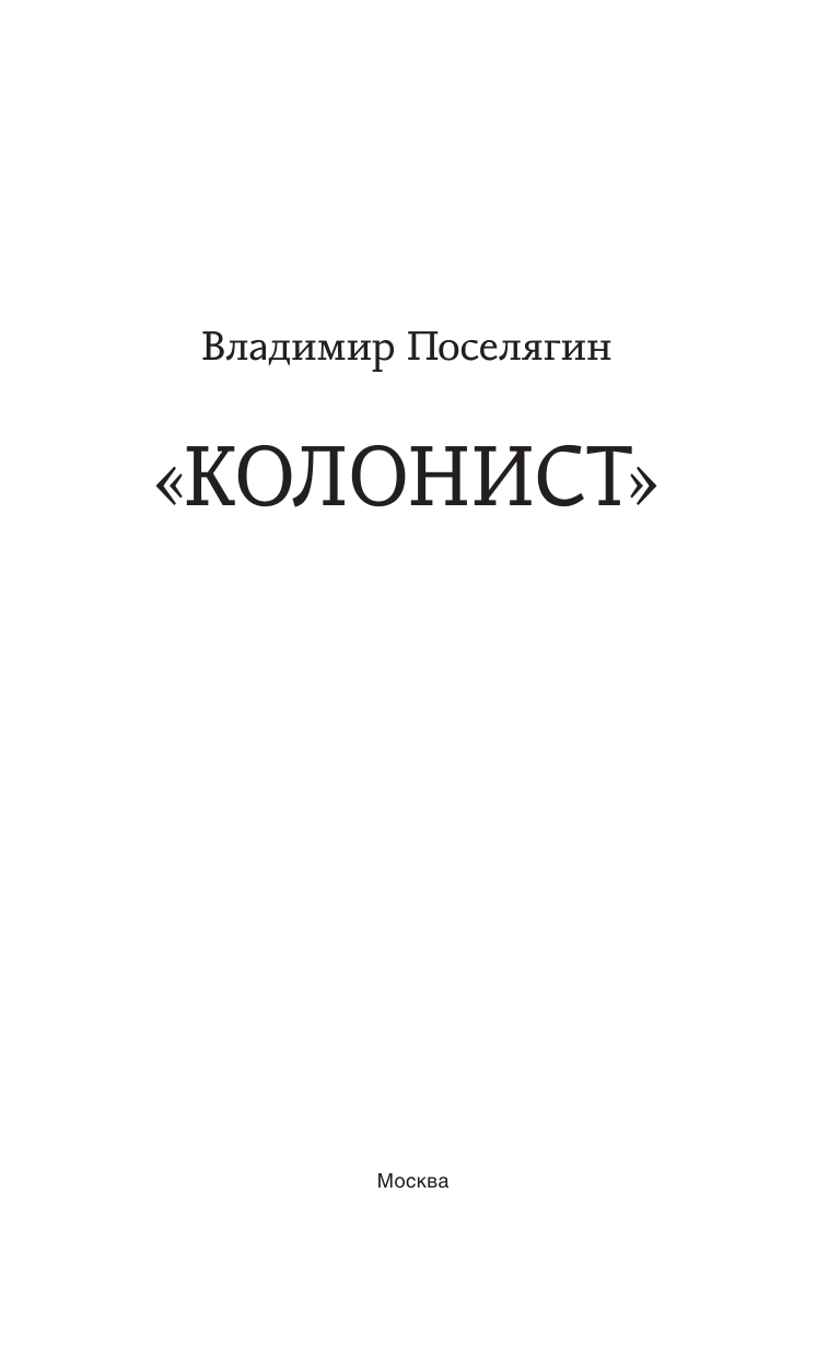 Поселягин Владимир Геннадьевич Колонист - страница 4