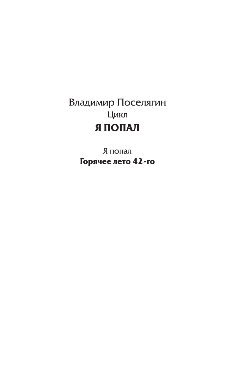 Поселягин Владимир Геннадьевич Горячее лето 42-го - страница 2
