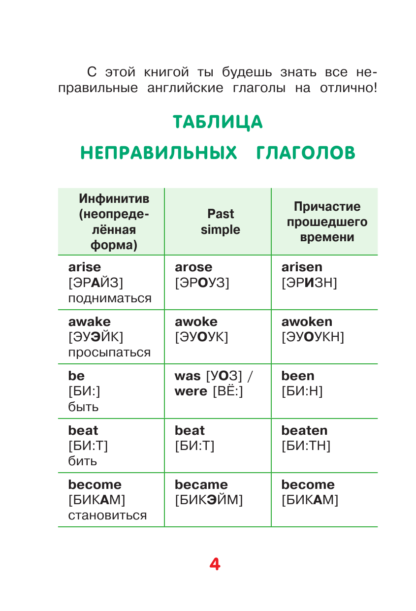 Матвеев Сергей Александрович Учим английские неправильные глаголы - страница 3