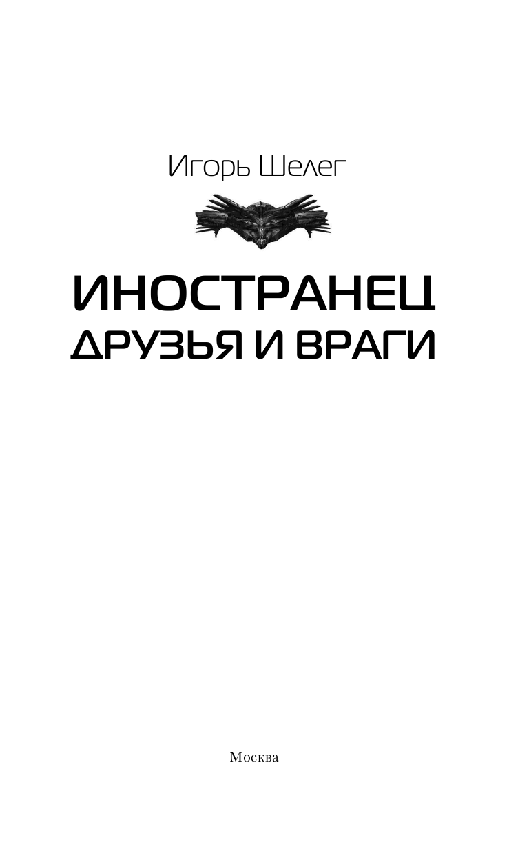 Шелег Игорь Витальевич Иностранец. Друзья и враги - страница 4