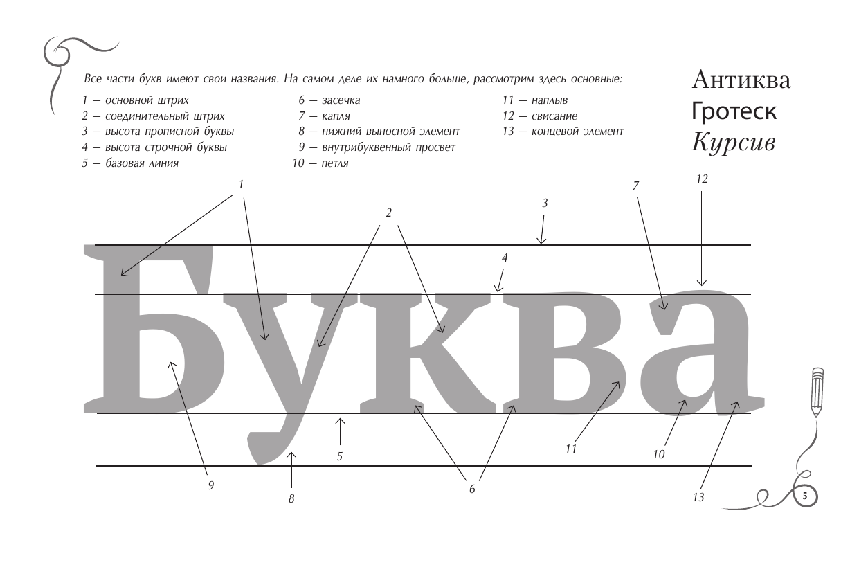 Умпелева Ольга Юрьевна Основы каллиграфии и леттеринга. Прописи - страница 4