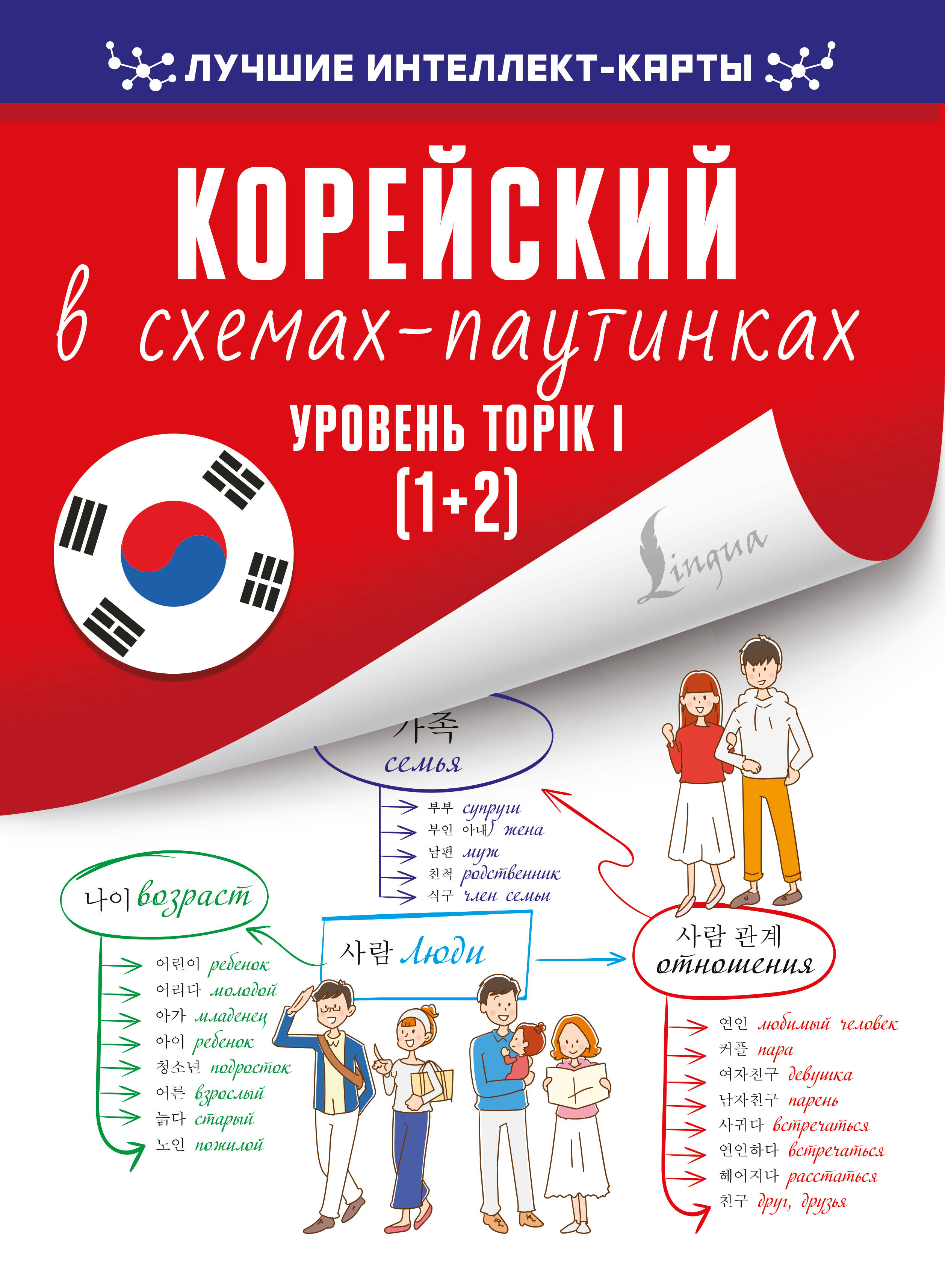 Корейский в схемах-паутинках. Уровень TOPIK I (1+2) - страница 0