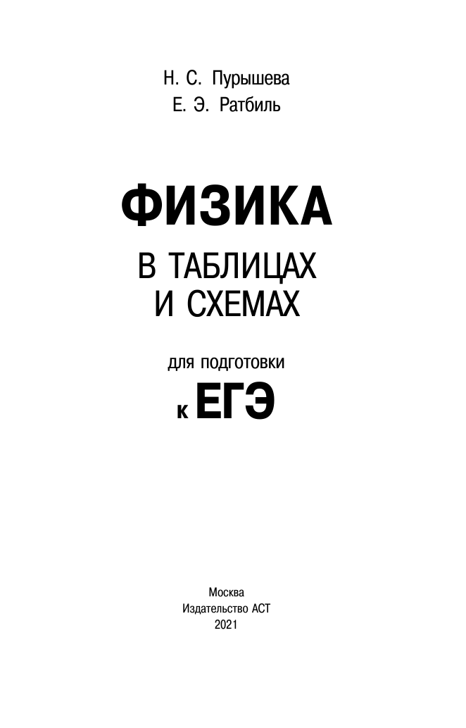 Пурышева Наталия Сергеевна, Ратбиль Елена Эммануиловна ЕГЭ. Физика в таблицах и схемах для подготовки к ЕГЭ - страница 2