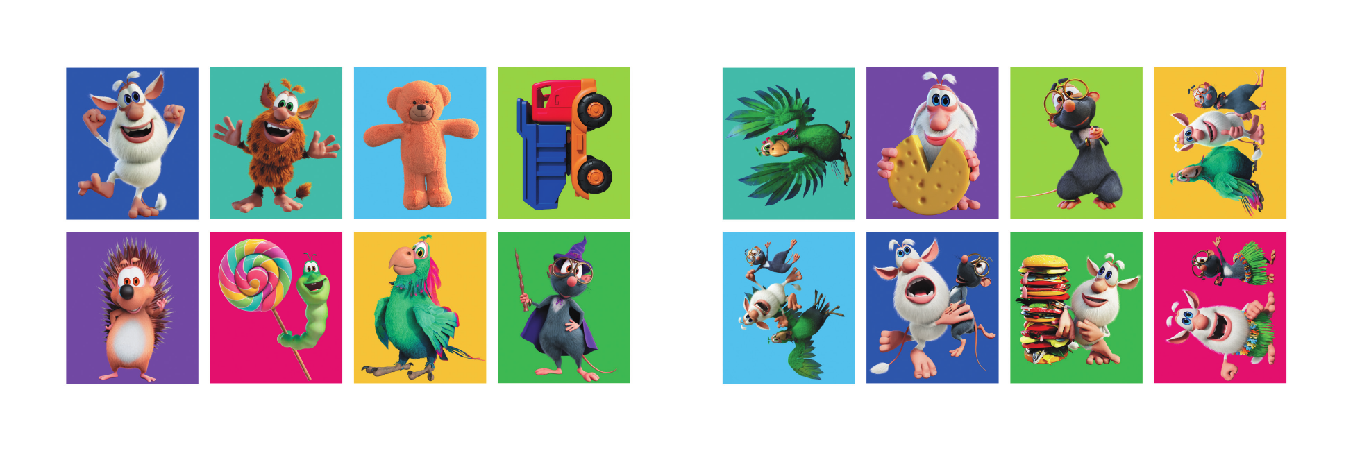  Буба. Раскраска по образцу для самых маленьких (фиолетовая) - страница 4