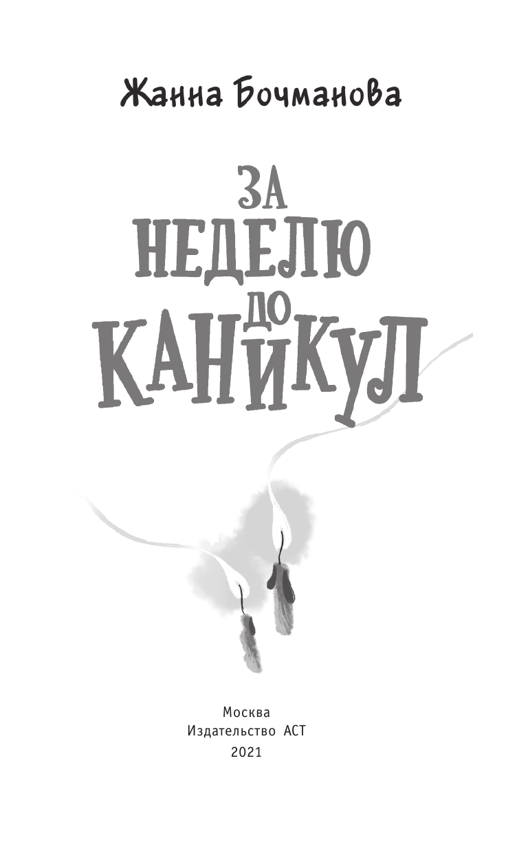 Бочманова Жанна Юрьевна За неделю до каникул - страница 4