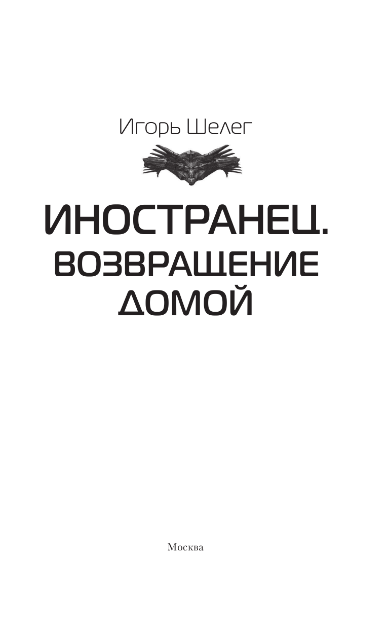 Шелег Игорь Витальевич Иностранец. Возвращение домой - страница 4