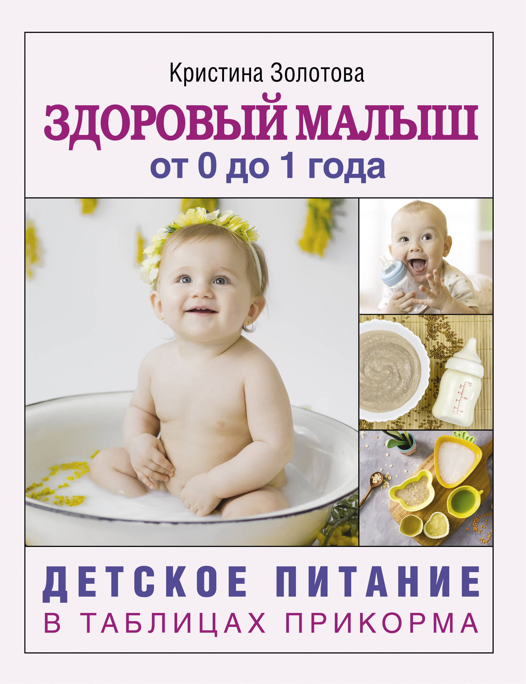 Золотова Кристина Игоревна Здоровый малыш от 0 до 1 года. Детское питание в таблицах прикорма. - страница 0