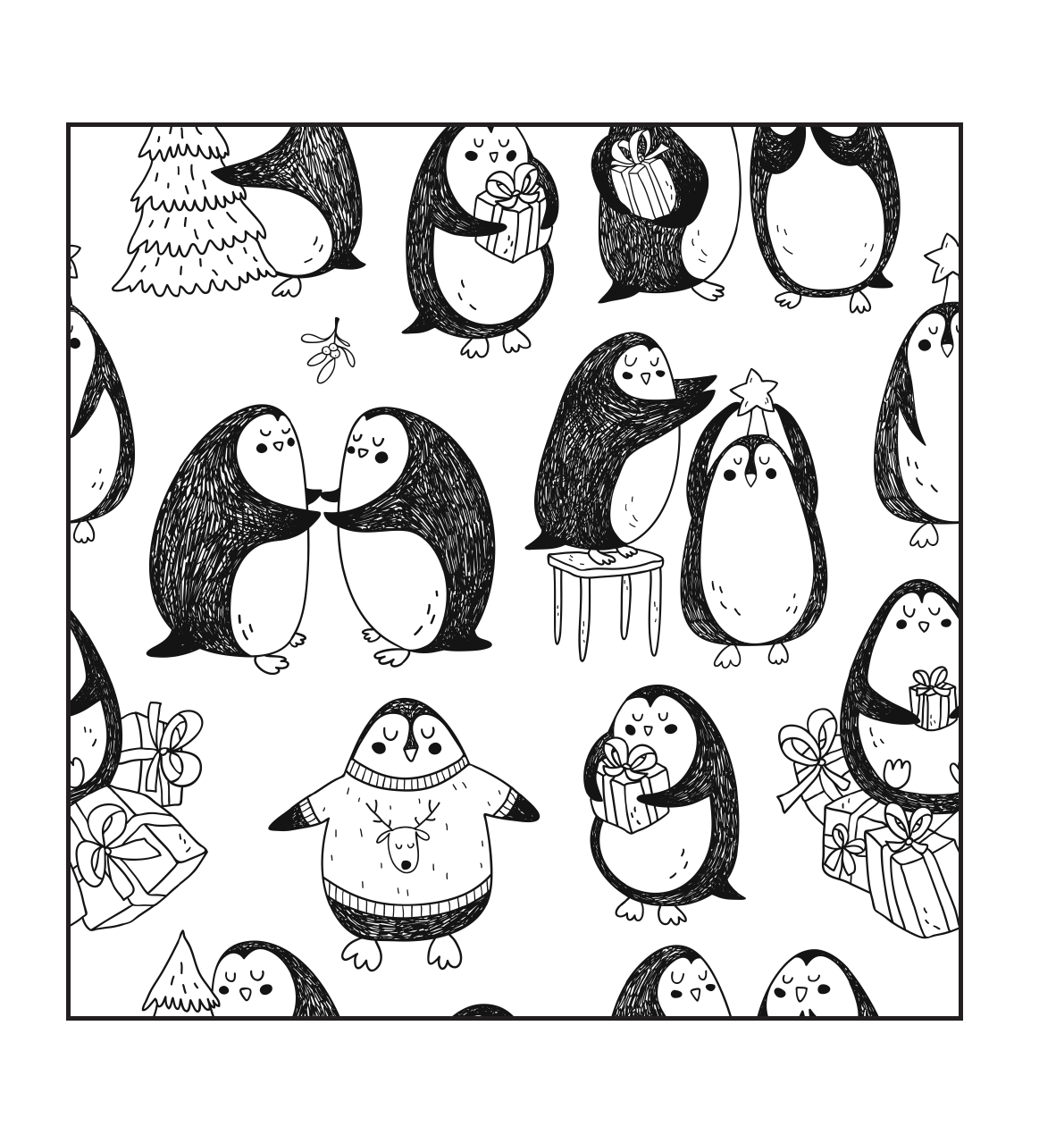  Пингвины. Рисунки для медитаций - страница 4