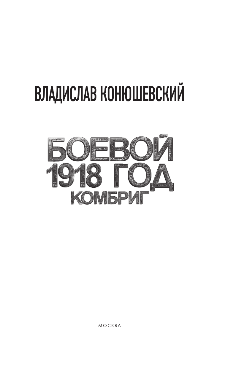 Конюшевский Владислав Николаевич Боевой 1918 год. Комбриг - страница 4