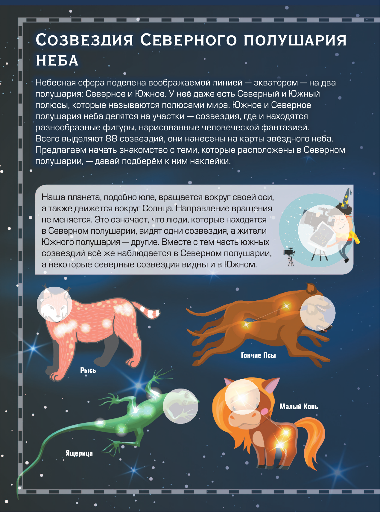  Детский атлас звёздного неба с наклейками - страница 3