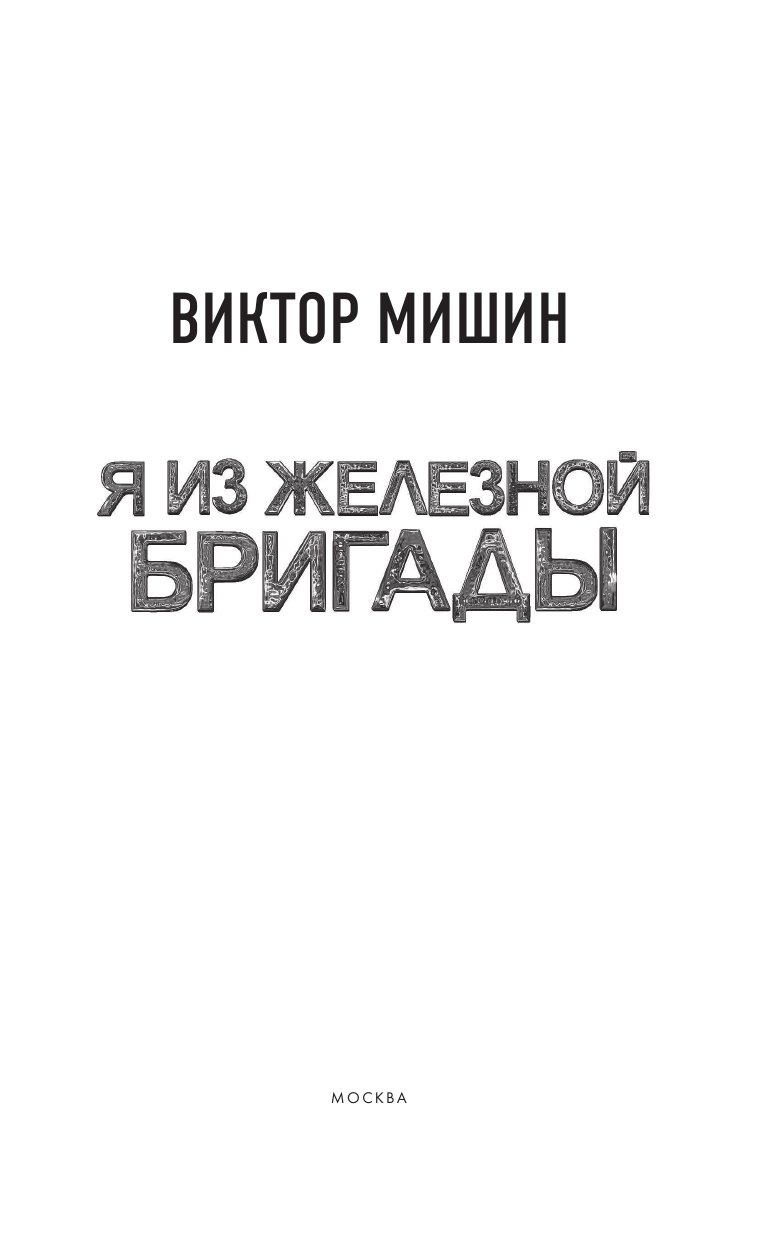 Мишин Виктор  Я из Железной бригады - страница 4
