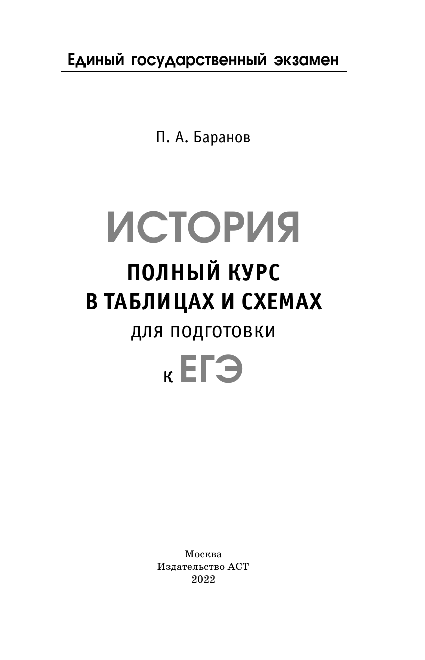 Баранов Петр Анатольевич ЕГЭ. История. Полный курс в таблицах и схемах для подготовки к ЕГЭ - страница 2