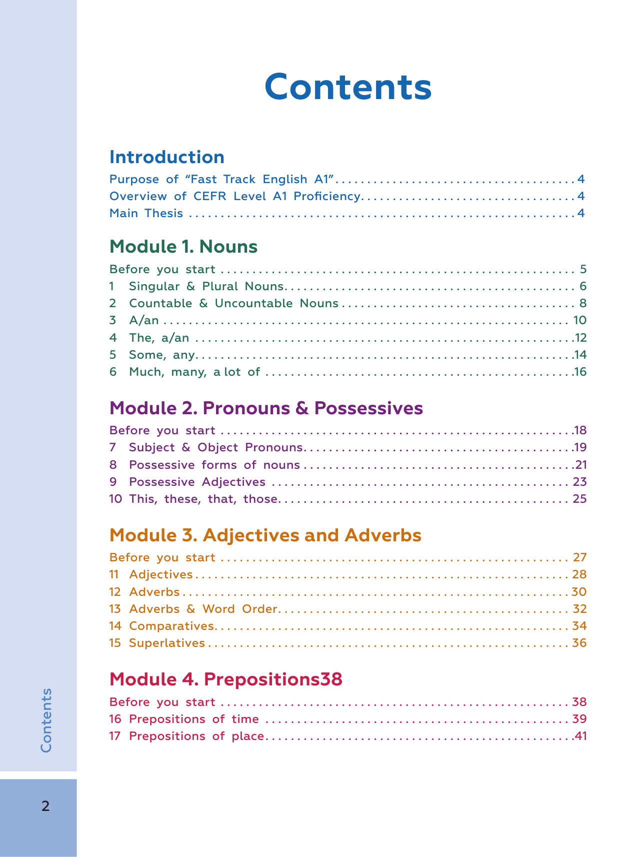 Риверс Эдриан  Fast Track English A1: прочный фундамент для начинающих (Building a Solid Foundation for Beginner English Learners) - страница 3