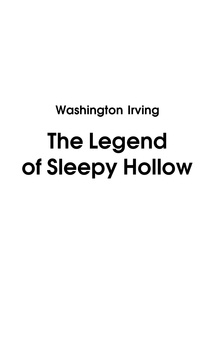 Вашингтон Ирвинг The Legend of Sleepy Hollow - страница 2