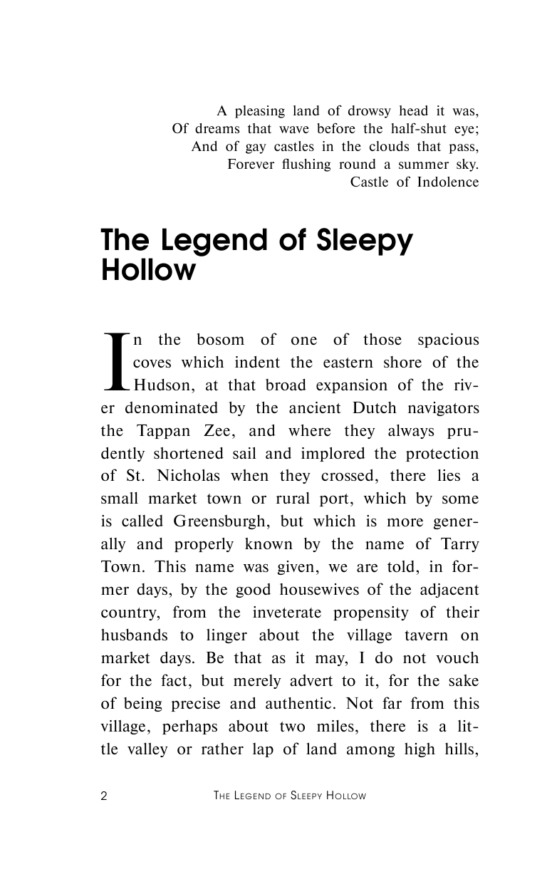 Вашингтон Ирвинг The Legend of Sleepy Hollow - страница 3
