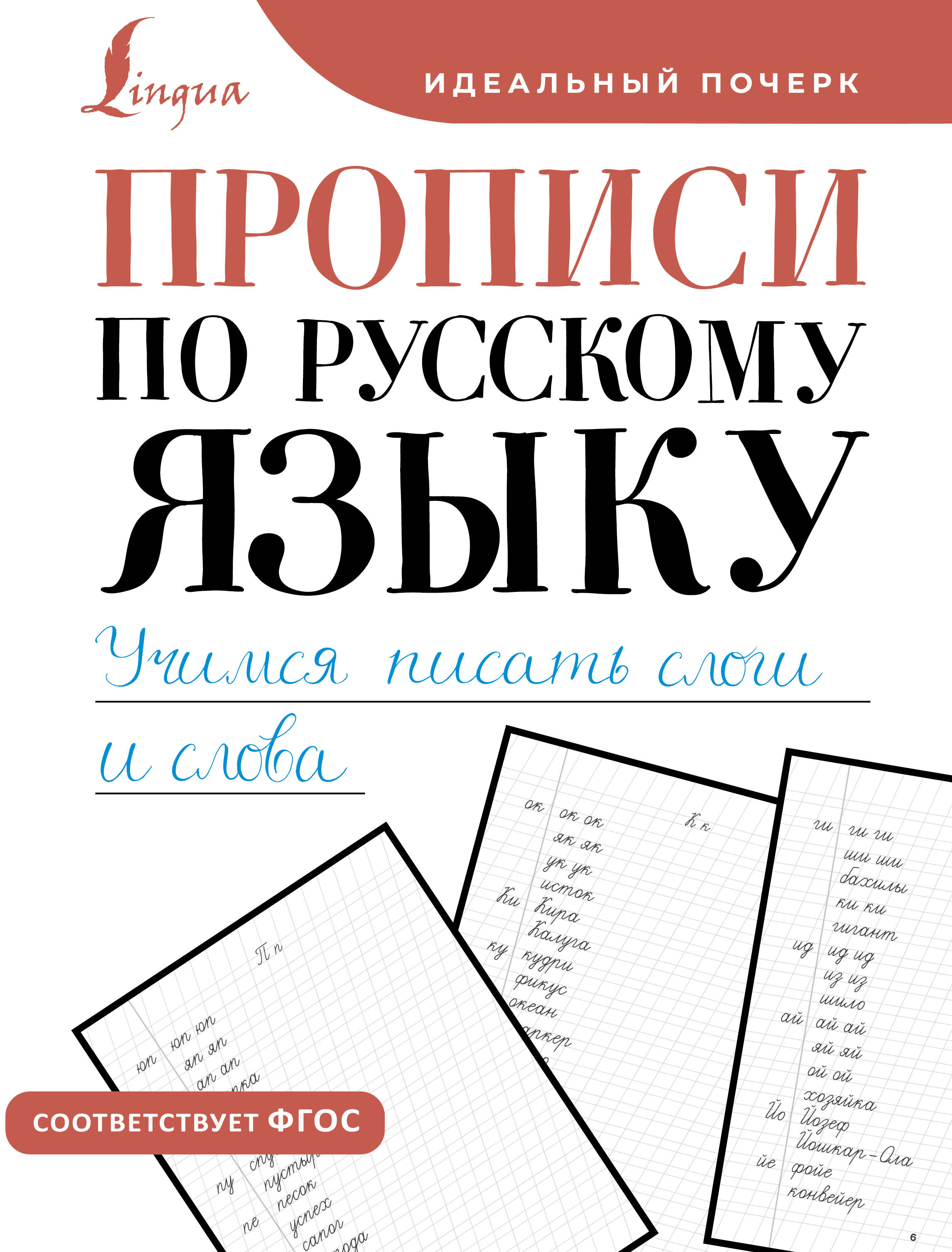  Прописи по русскому языку. Учимся писать слоги и слова - страница 0