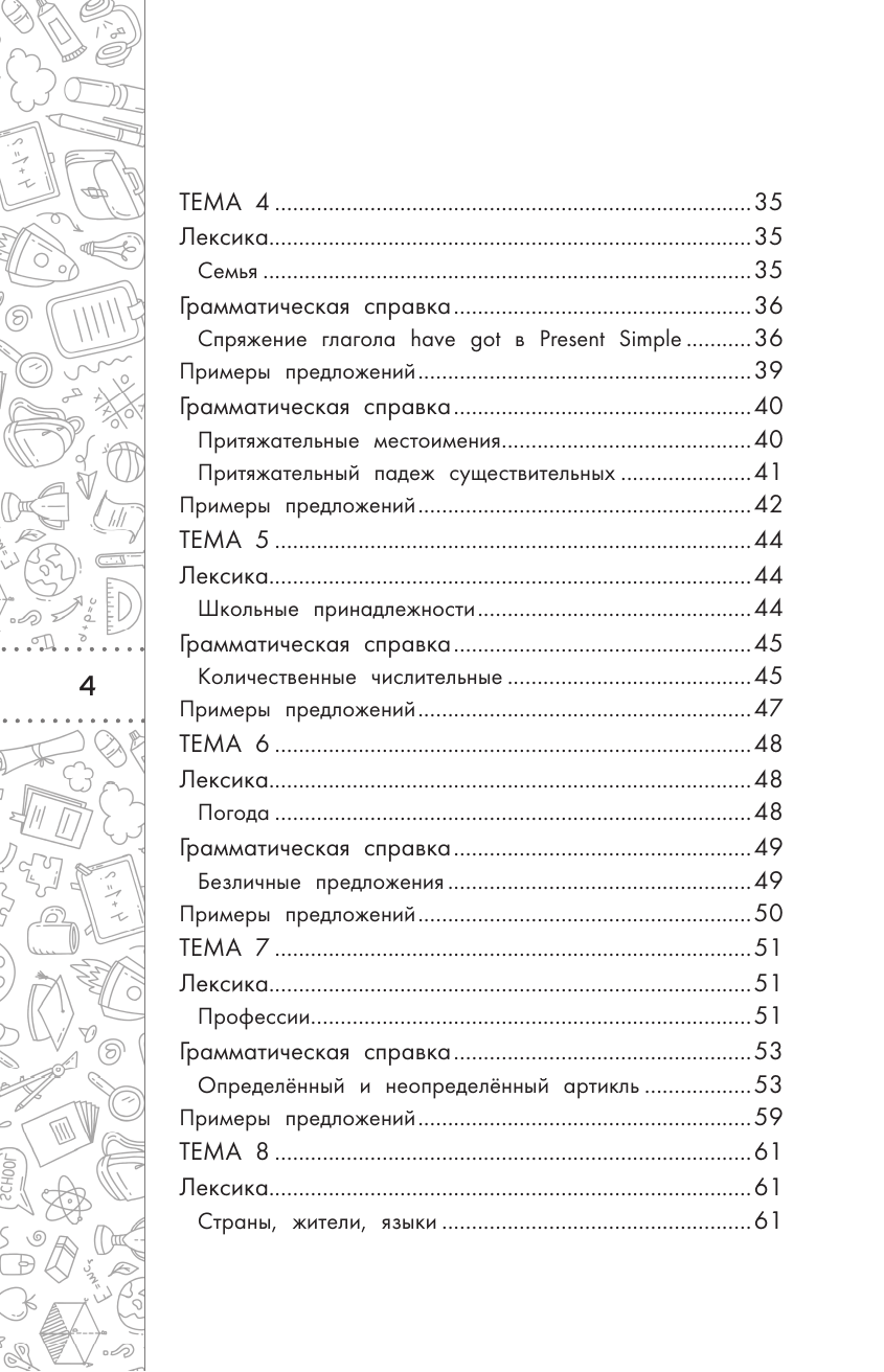 Тарасова Анна Валерьевна Английский язык. Кратко и просто. 2–4 классы (ФГОС) - страница 4