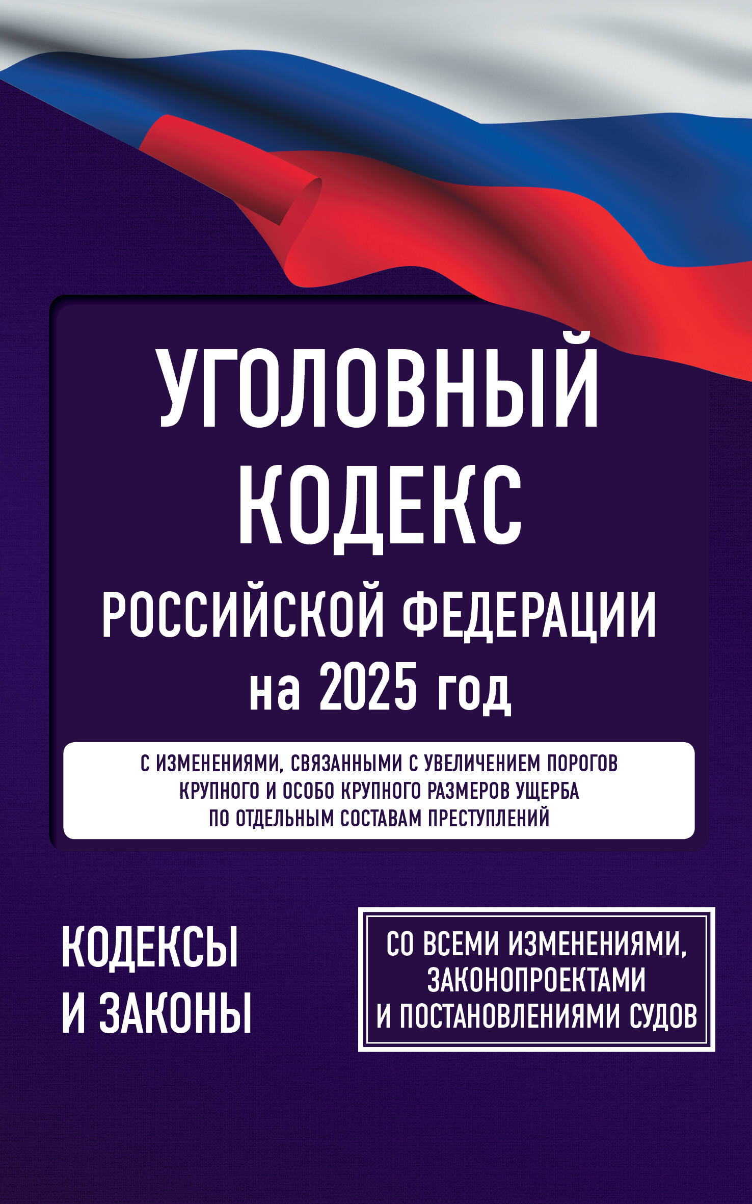  Уголовный кодекс Российской Федерации на 2025 год. Со всеми изменениями, законопроектами и постановлениями судов - страница 0