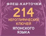 214 иероглифических ключей японского языка. Флеш-карточки