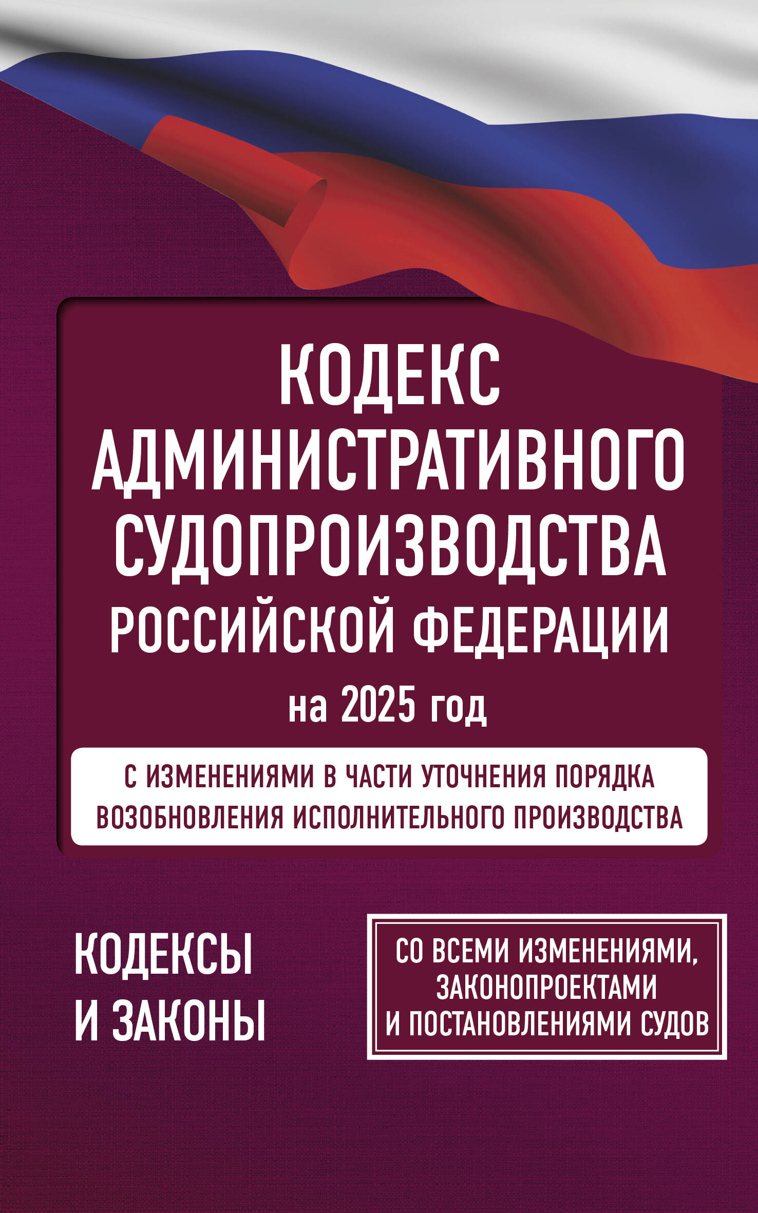  Кодекс административного судопроизводства Российской Федерации на 2025 год. Со всеми изменениями, законопроектами и постановлениями судов - страница 0