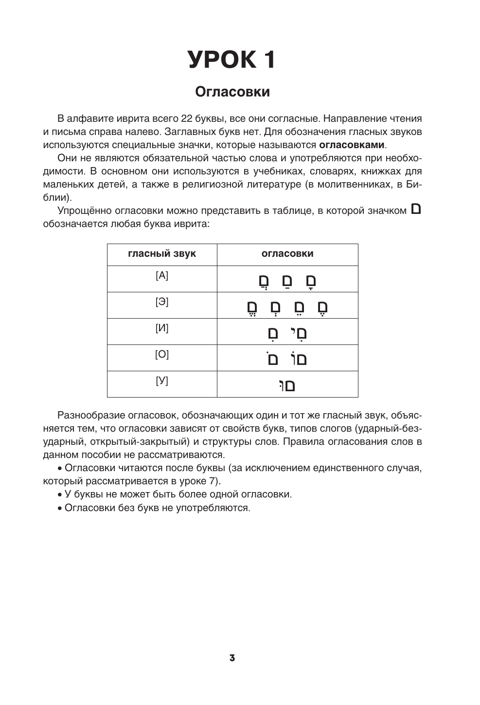 Лерер Илья Изевич Иврит. Тренажёр по письму и чтению - страница 3