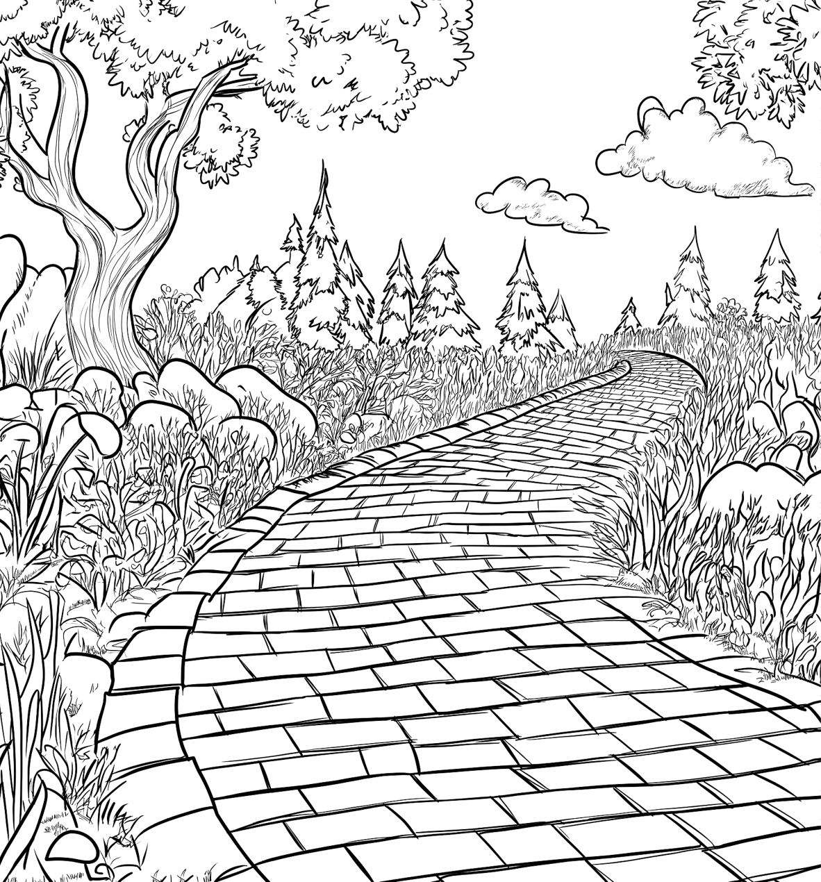 Волк Александра Волшебник страны Оз. Раскраска антистресс - страница 4