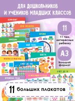 11 больших настенных плакатов для дошколят. Всё что нужно знать